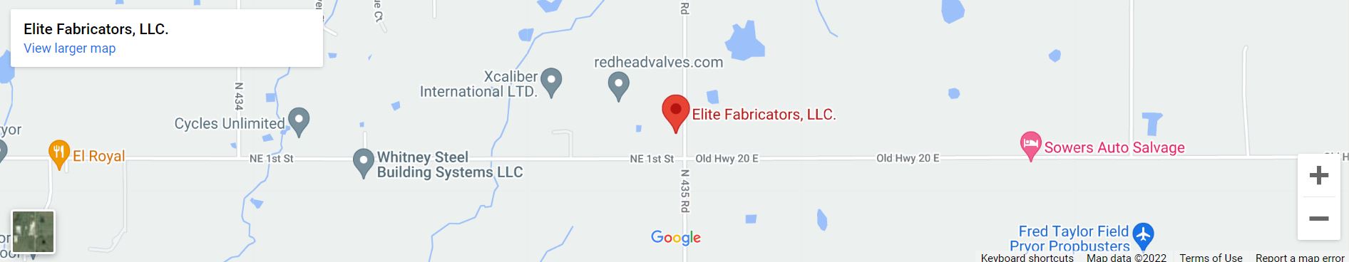 Elite Fabricators, LLC location — 49 N 435 Rd, Pryor, OK 74361