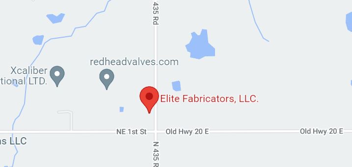 Elite Fabricators, LLC location map — Pryor, OK